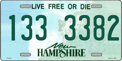 NH license plate 1333382