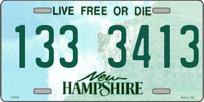 NH license plate 1333413