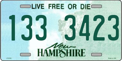NH license plate 1333423