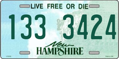 NH license plate 1333424