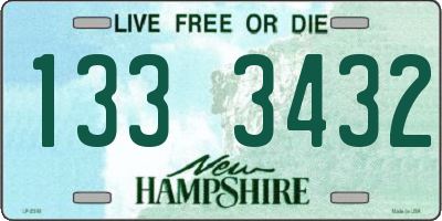 NH license plate 1333432