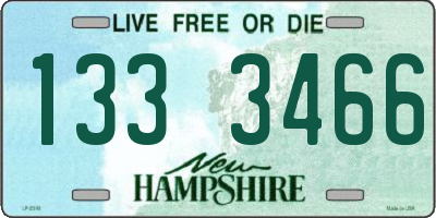 NH license plate 1333466