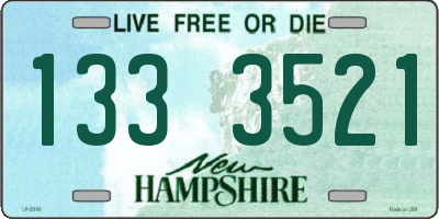 NH license plate 1333521