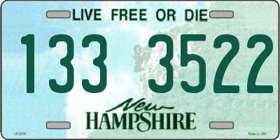 NH license plate 1333522