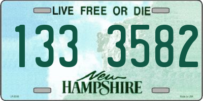 NH license plate 1333582
