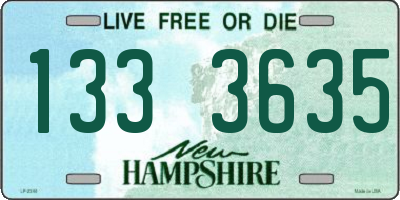 NH license plate 1333635