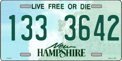 NH license plate 1333642