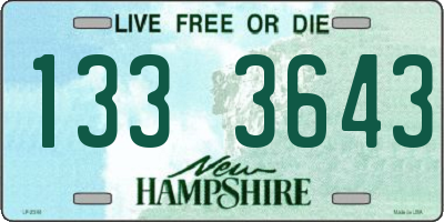 NH license plate 1333643