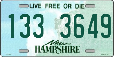 NH license plate 1333649