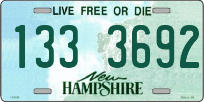 NH license plate 1333692
