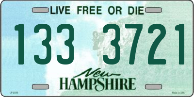 NH license plate 1333721