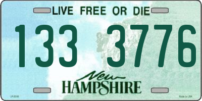 NH license plate 1333776
