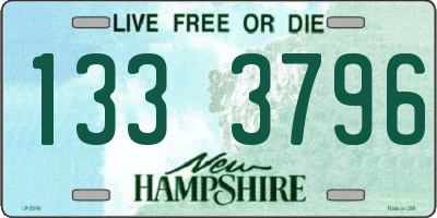 NH license plate 1333796