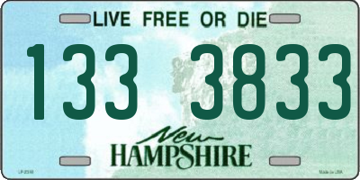 NH license plate 1333833