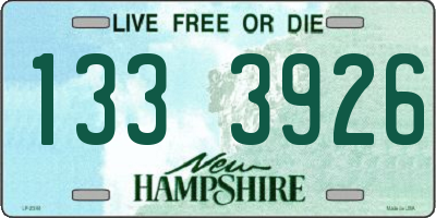 NH license plate 1333926