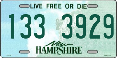 NH license plate 1333929