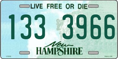 NH license plate 1333966
