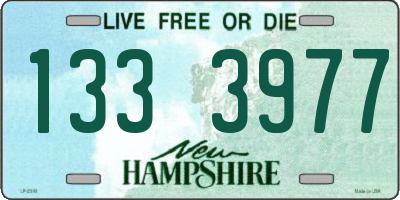 NH license plate 1333977