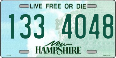 NH license plate 1334048