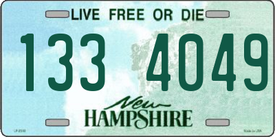 NH license plate 1334049