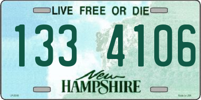 NH license plate 1334106