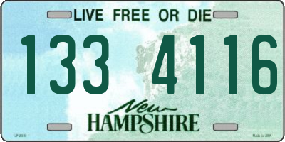 NH license plate 1334116