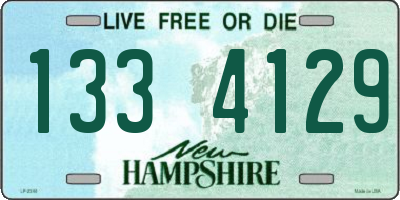 NH license plate 1334129