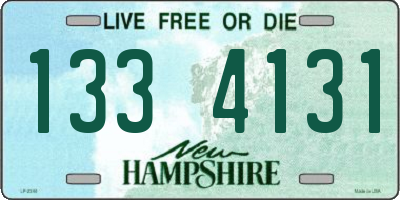 NH license plate 1334131