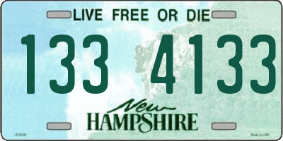 NH license plate 1334133