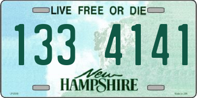 NH license plate 1334141