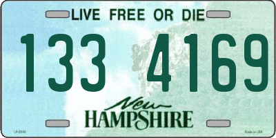 NH license plate 1334169