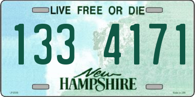 NH license plate 1334171