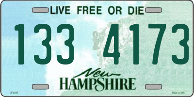 NH license plate 1334173