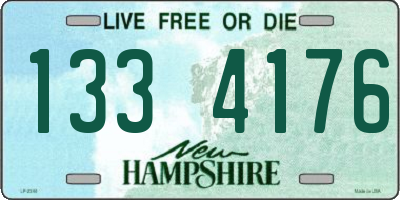 NH license plate 1334176