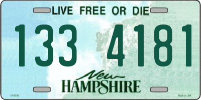 NH license plate 1334181