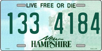 NH license plate 1334184