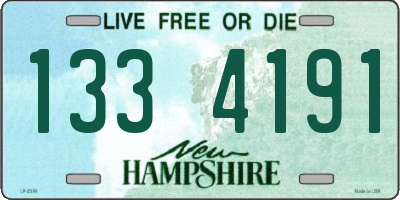 NH license plate 1334191