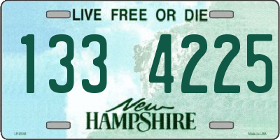 NH license plate 1334225