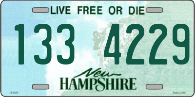 NH license plate 1334229