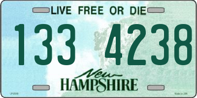 NH license plate 1334238