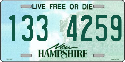 NH license plate 1334259
