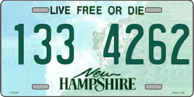 NH license plate 1334262