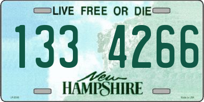 NH license plate 1334266