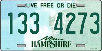 NH license plate 1334273