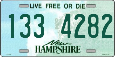 NH license plate 1334282