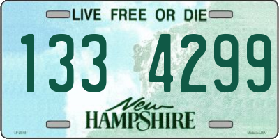 NH license plate 1334299