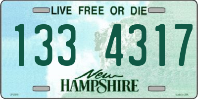 NH license plate 1334317