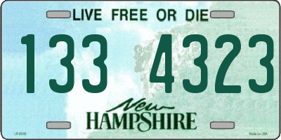 NH license plate 1334323