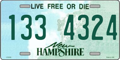 NH license plate 1334324