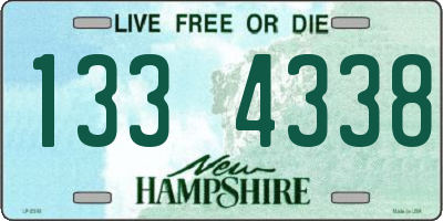 NH license plate 1334338
